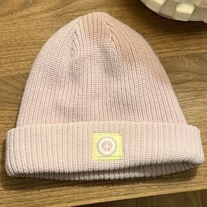 Madhappy Pink Wool Beanie with Peace Patch
